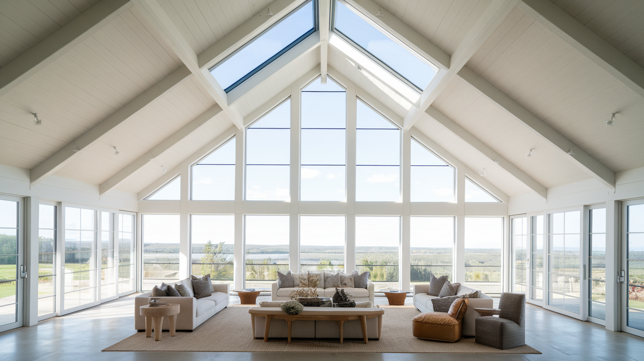 High Ceilings with Skylights