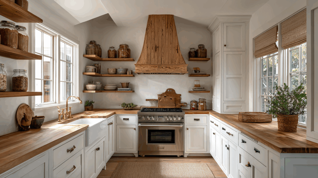 Hood with Spice Rack Storage
