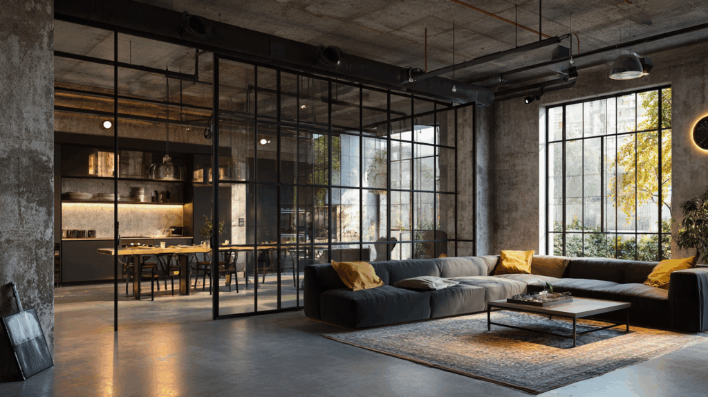 Install Black-Framed Windows or Partitions