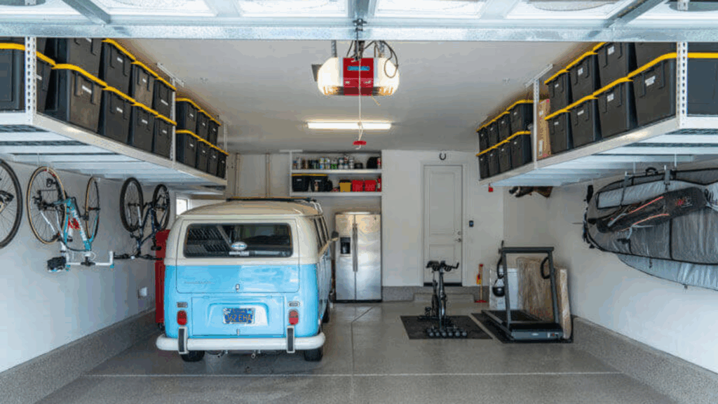 Install Overhead Storage Racks