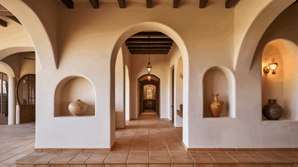Interior Arches and Curved Niches
