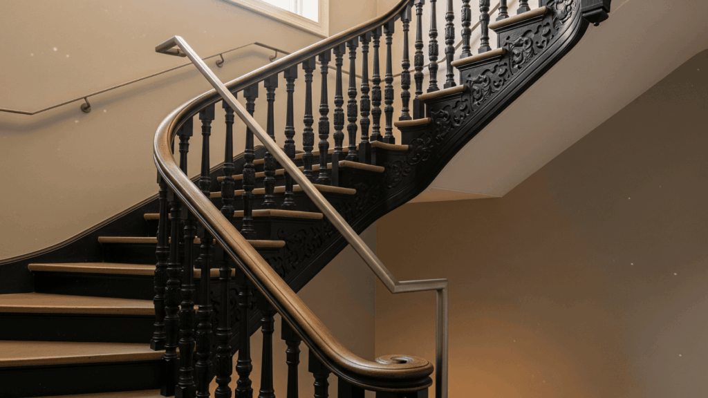 Keep Balusters, Modernize Handrails
