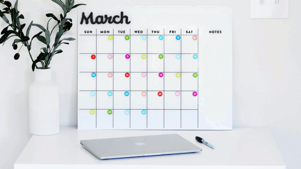 Magnetic Wall Calendar
