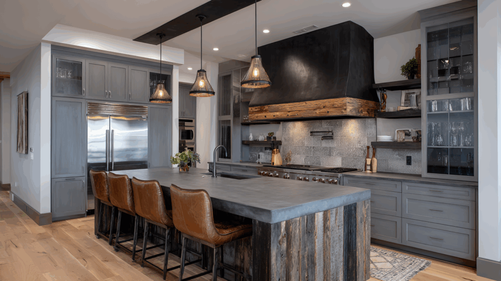 Mix of Metal and Wood for Texture