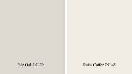 Pale Oak Vs Swiss Coffee