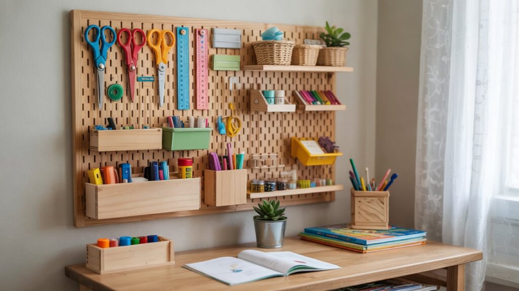 Pegboard Supply Wall
