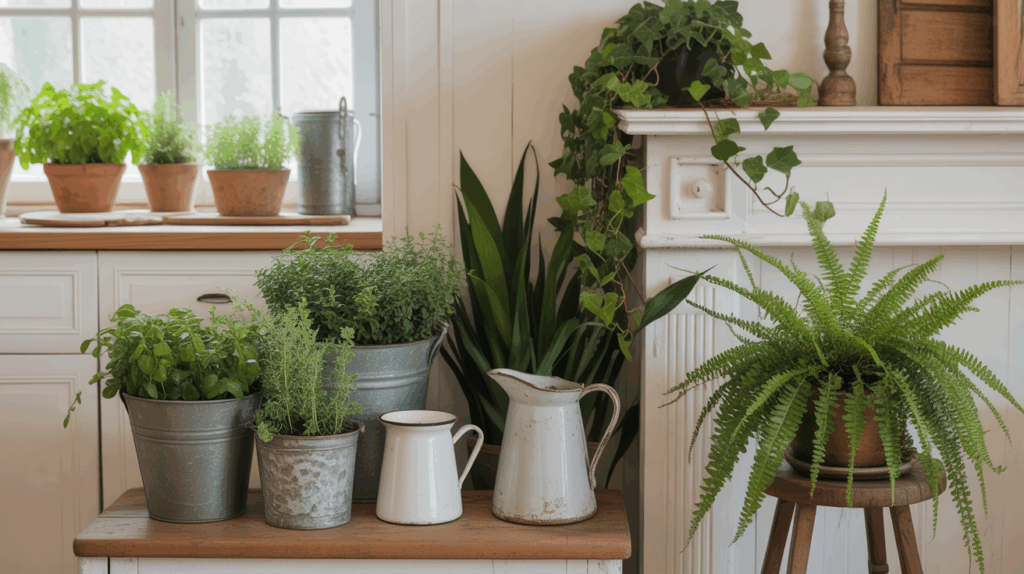 Plants in Old Containers