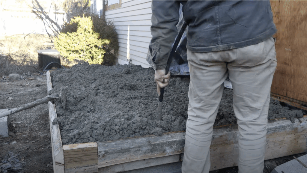 Pour & Vibrate the Concrete