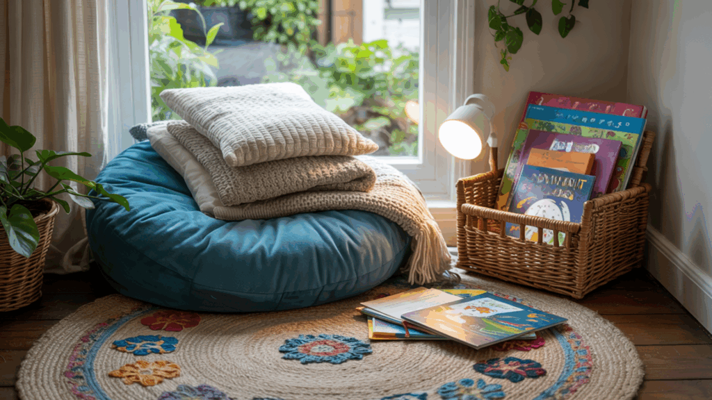 Reading Nook with Floor Cushions
