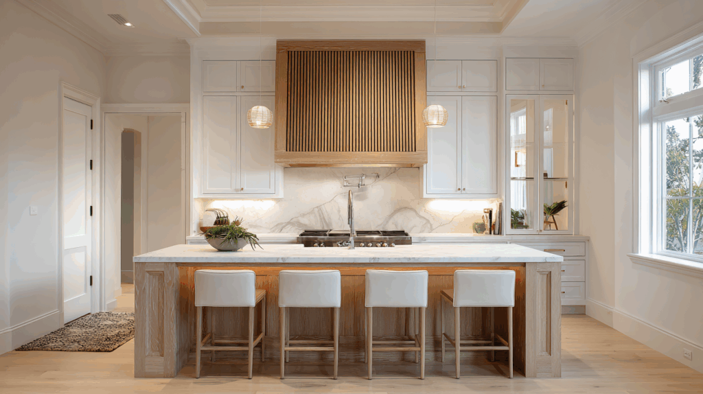 Reeded or Fluted Wood Detailing