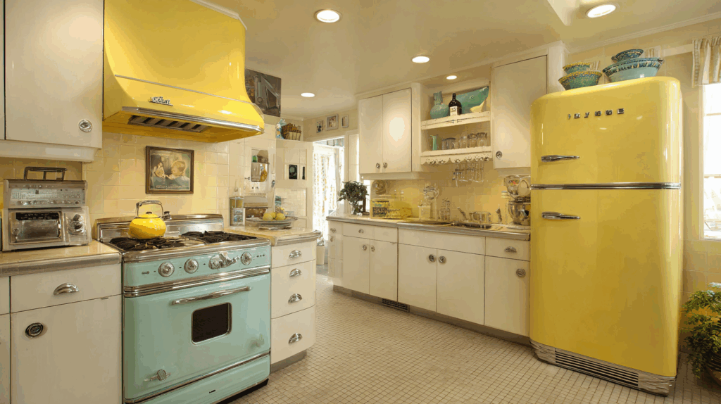 Retro Color with Chrome Accents
