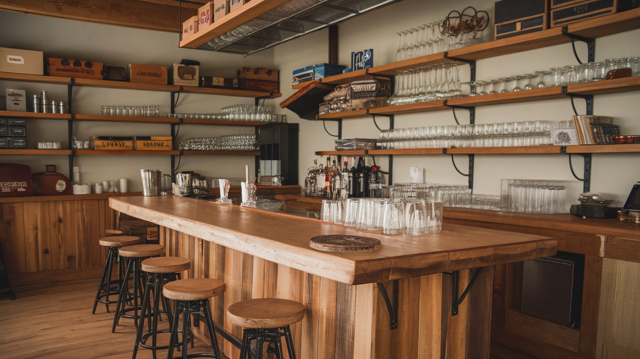 Rustic Bar or Game Area