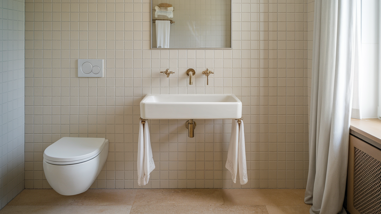 Picture of 33 Inspiring Scandinavian Bathroom Design Ideas - Opple House
