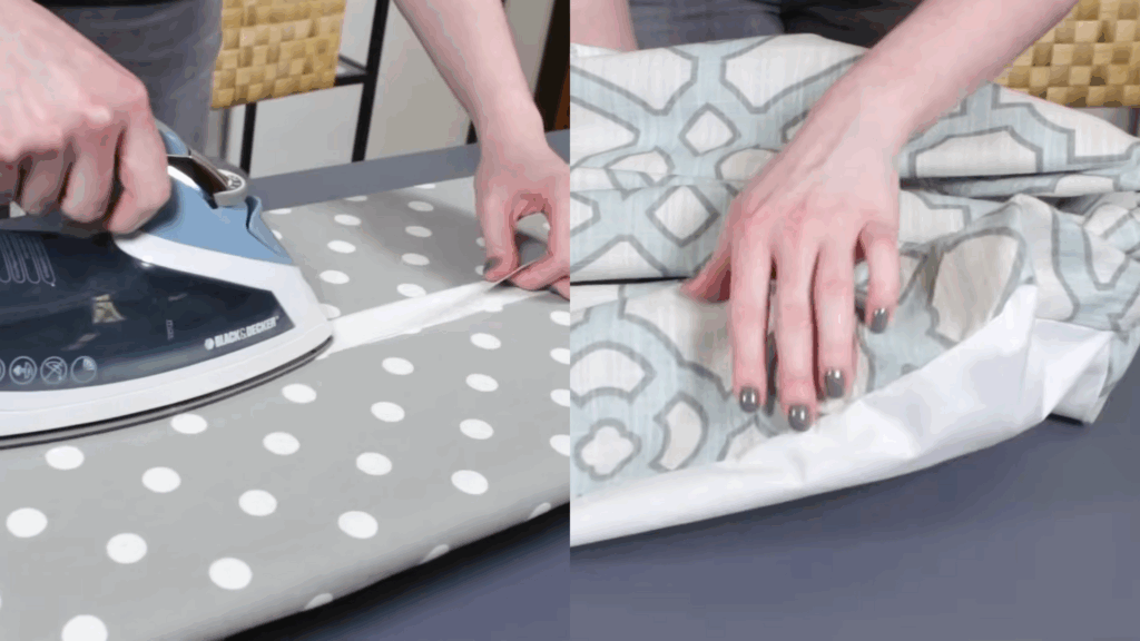Create the Dowel Pockets Using Stitch Witchery
