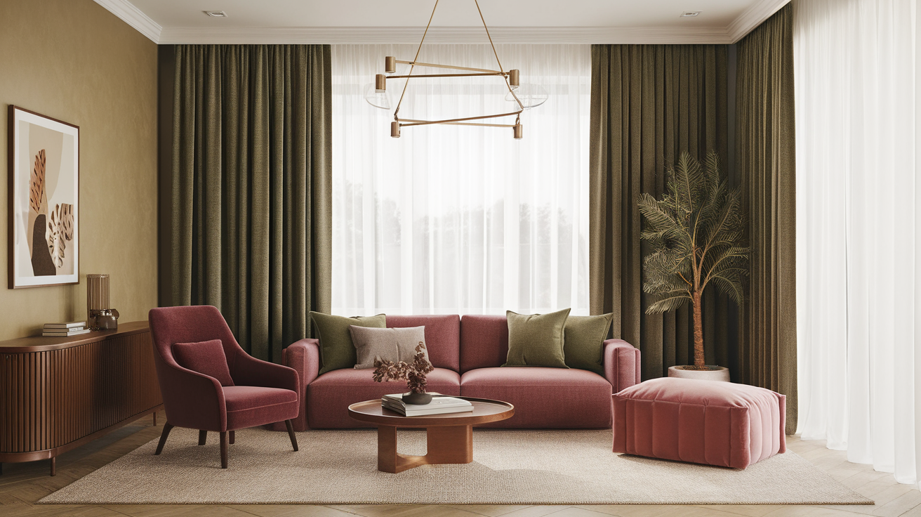 Swap to Warm-Toned Curtains