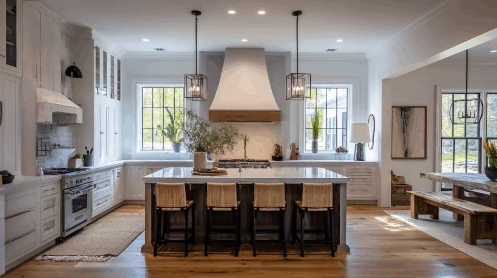 Tall Chimney Hood with Extended Flue