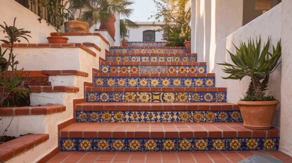 Tile Mosaic Stair Risers