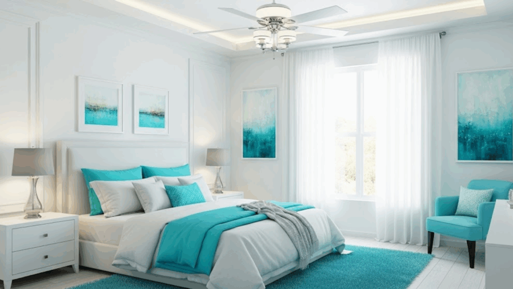 Turquoise and Soft White