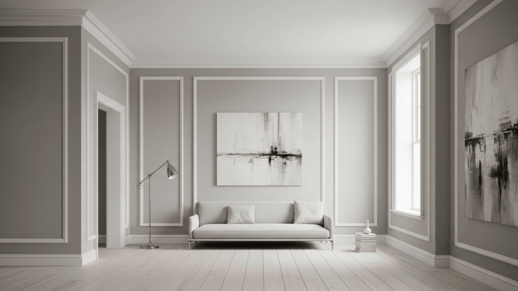 Use Oversized Molding with Simple Walls
