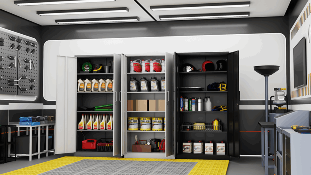 Use Cabinets with Lockable Doors