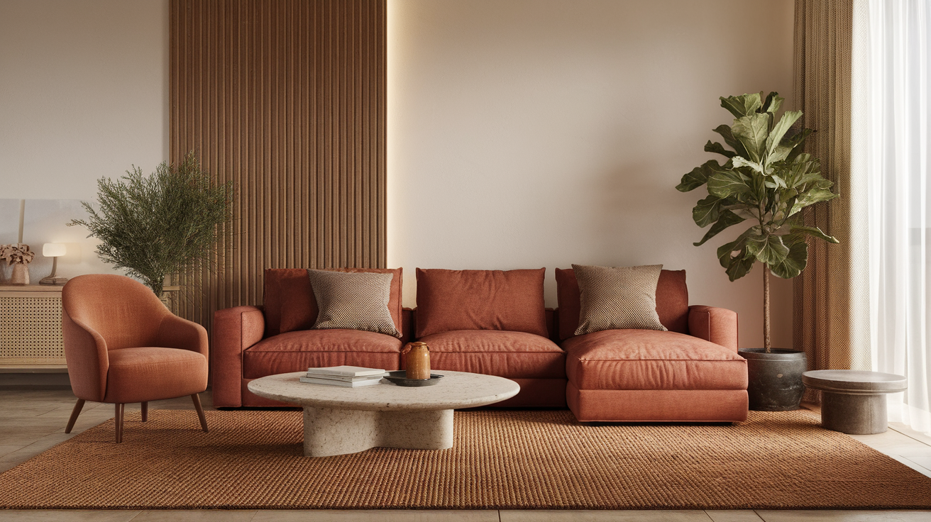 Use Earth-Toned Rugs