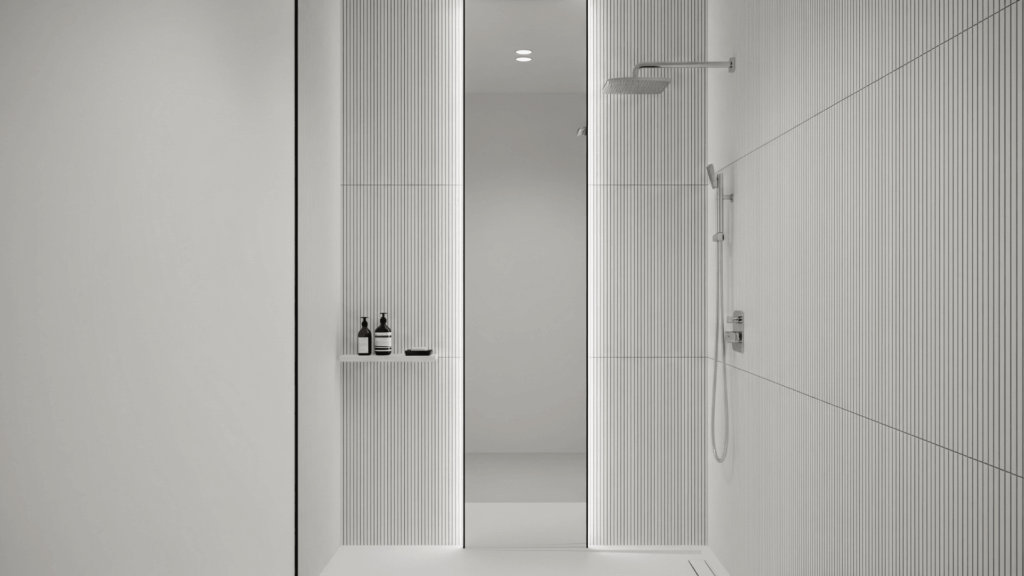 Vertical Tiles in Small Bathrooms