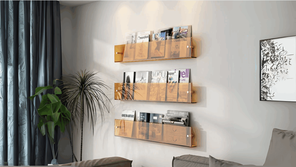 Wall-Mounted Magazine Rack