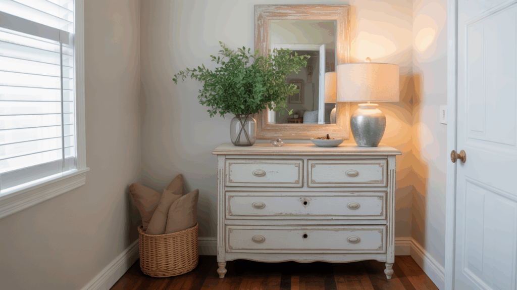 Whitewashed Dresser