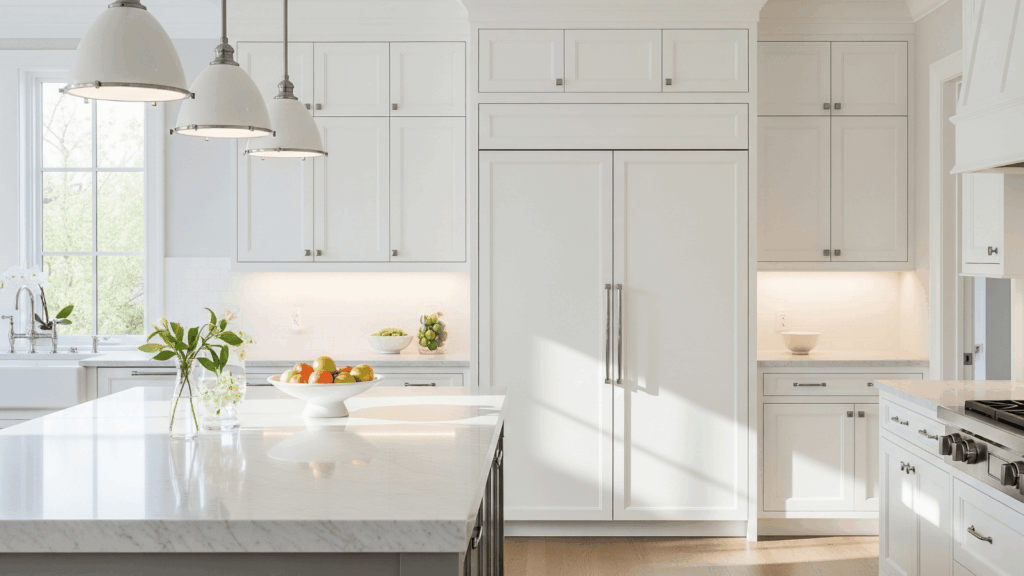 built in refrigerator cabinet
