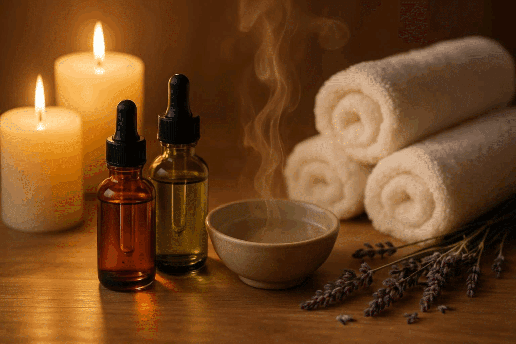candles-aromatherapy-massage