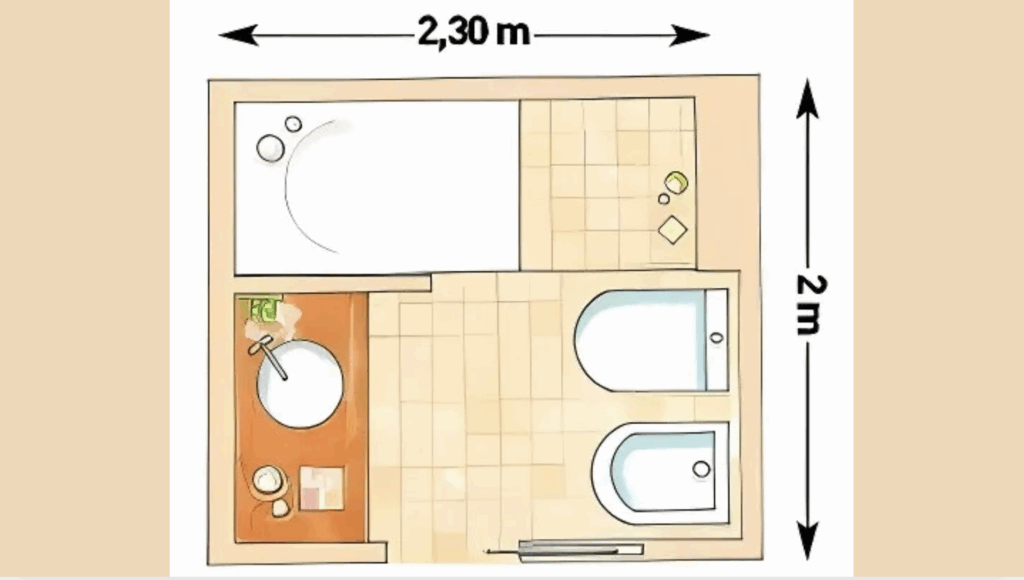 compact bath with bidet