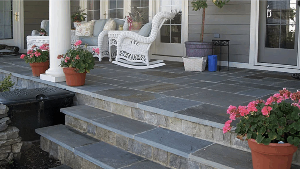 concrete porch