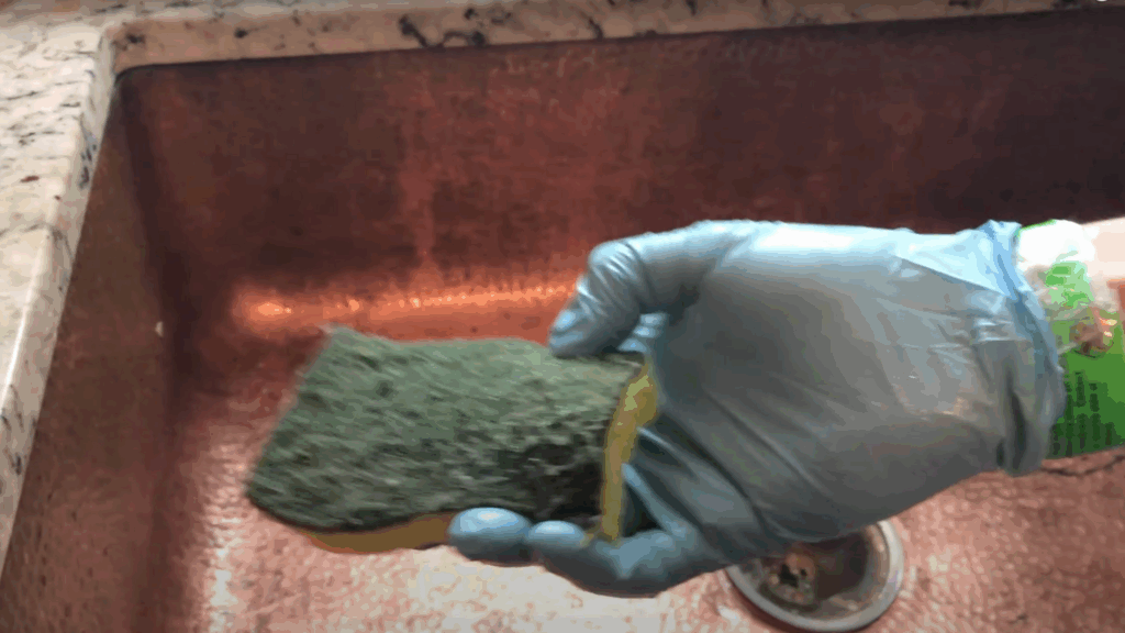copper sink citric acid buff