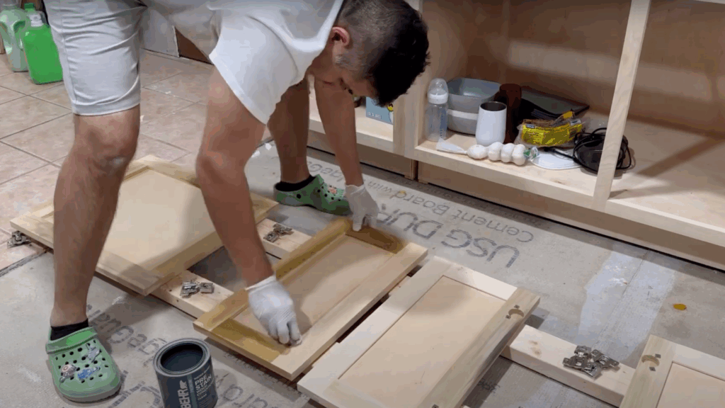 stain kitchen cabinets conditioning