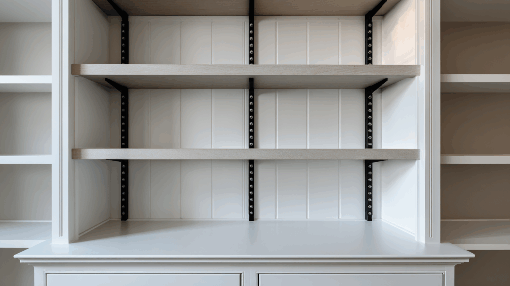 Bookcases with Black Shelf Pegs
