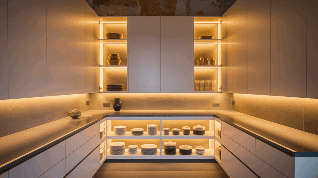 Cabinets with Integrated Lighting