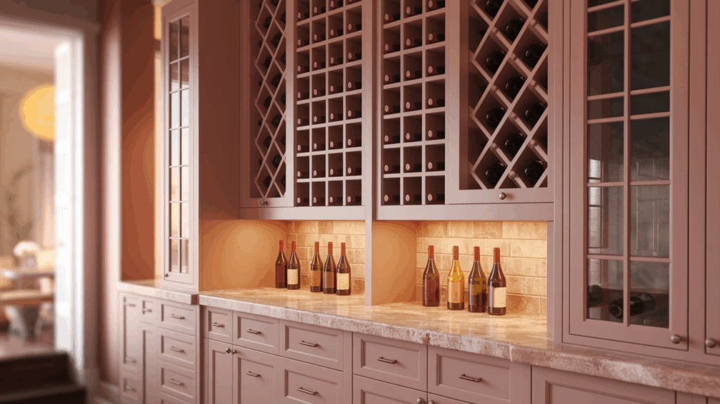 Cabinets with Integrated Wine Storage