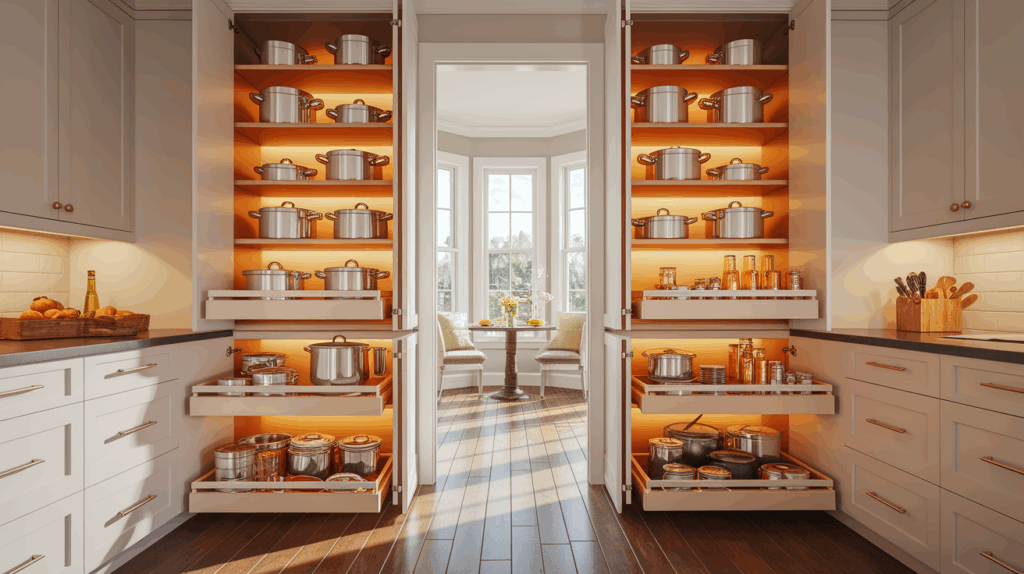 Cabinets with Pull-Out Drawers
