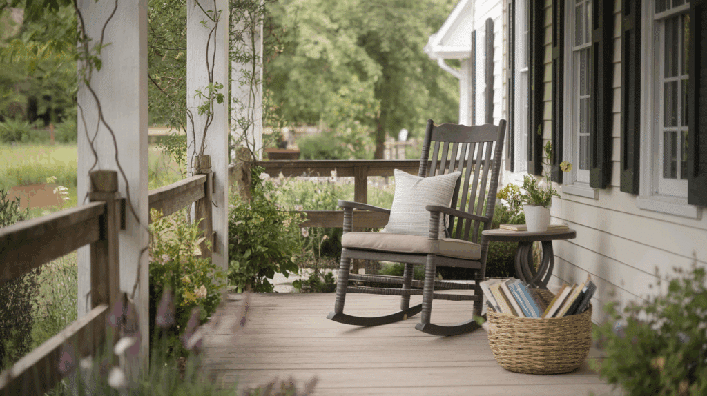Cozy Reading Nook country farmhouse porch
