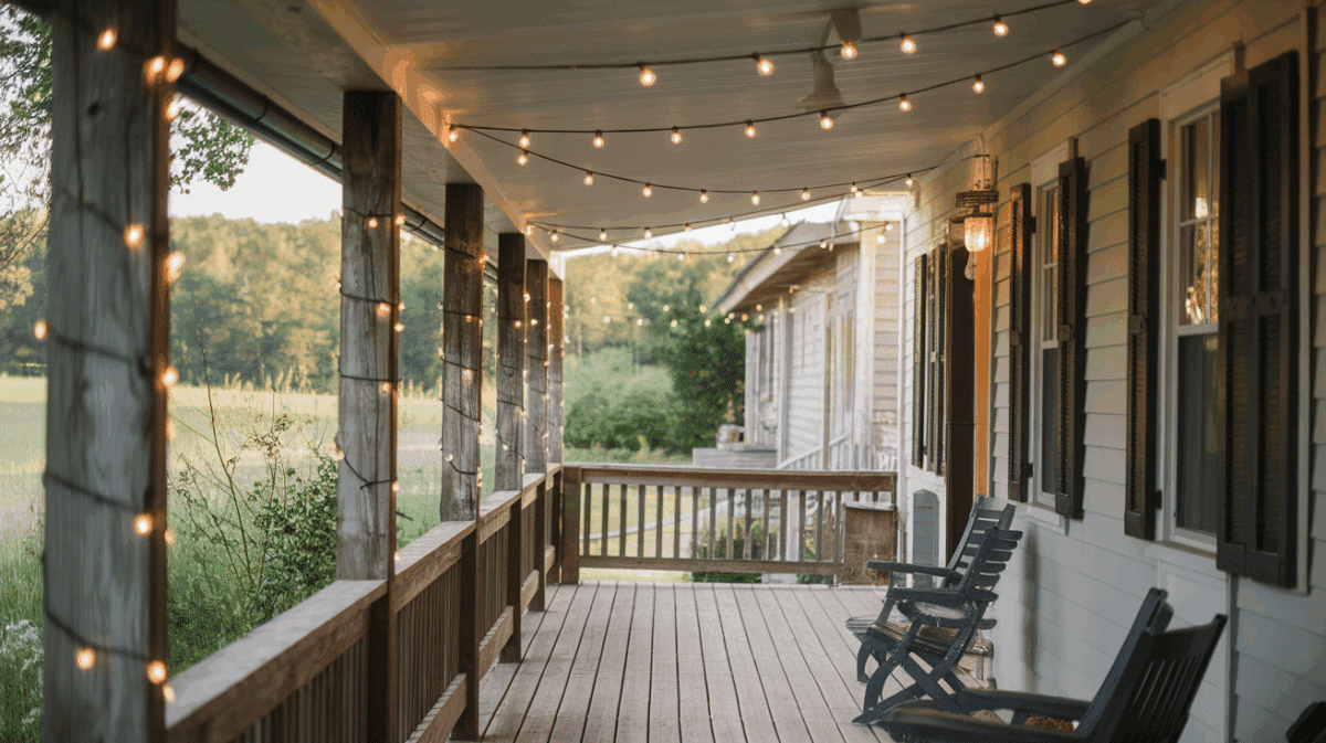 11 Simple & Stylish Country Farmhouse Porch Ideas - Opple House