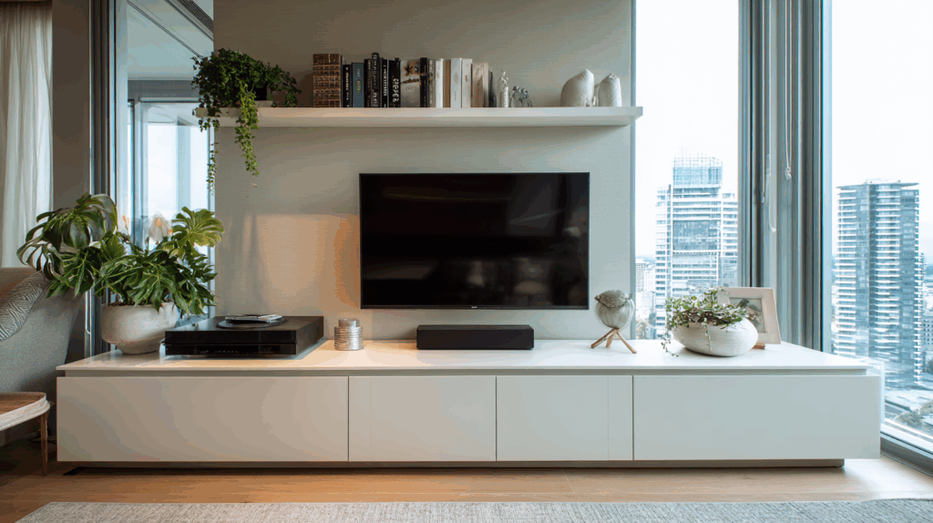 Media Unit with Low-Profile Hardware