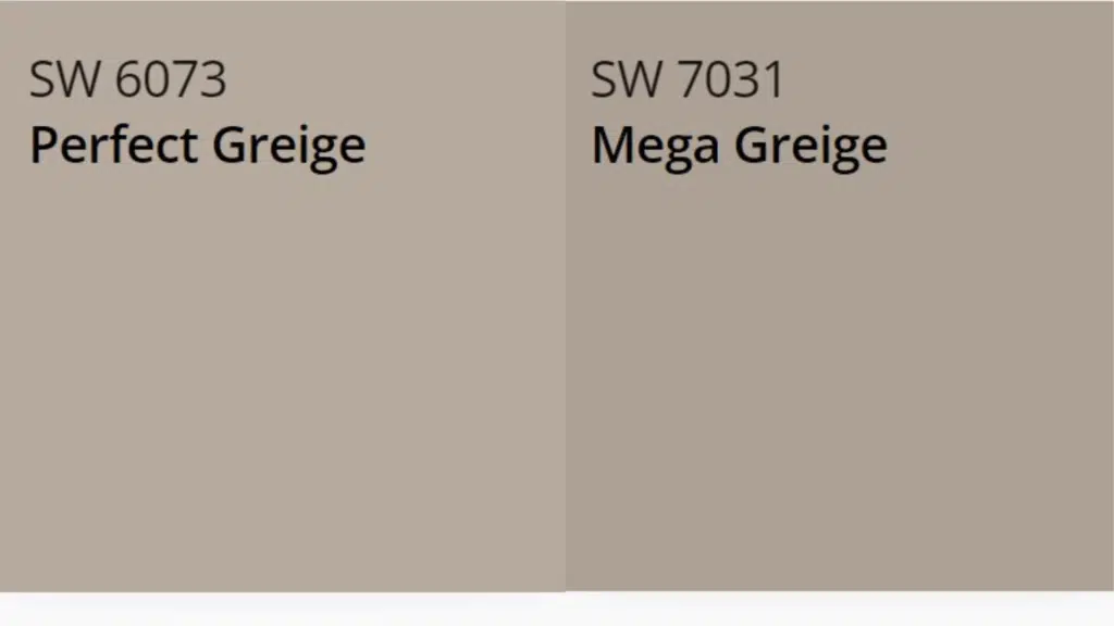 Perfect Greige vs Mega Greige Side-by-Side Comparison