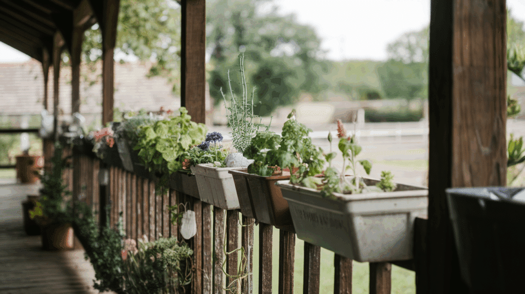 Porch Rail Garden country farmhouse porch