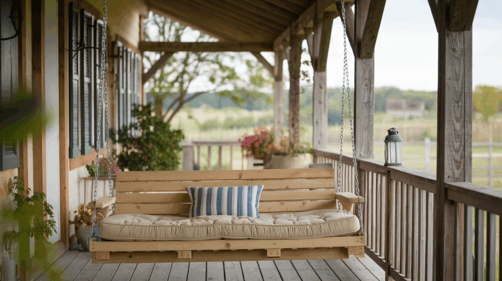 Porch Swing Bed country farmhouse porch