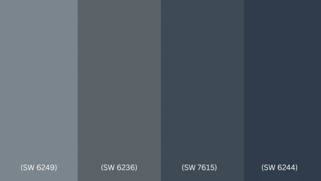 Storm Cloud vs. Similar Paint Colors