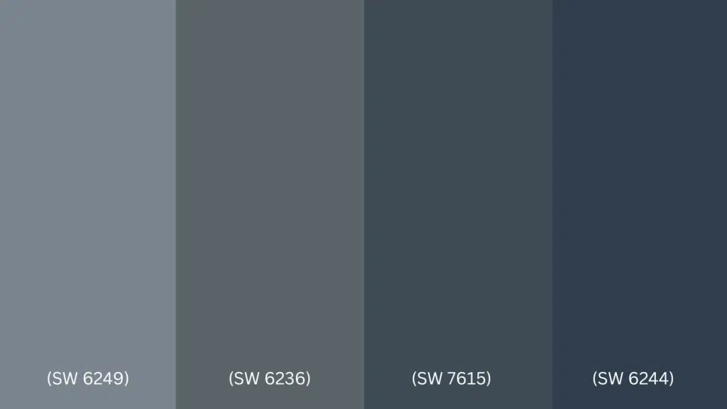 Storm Cloud vs. Similar Paint Colors