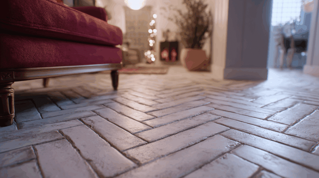 herringbone tile pattern
