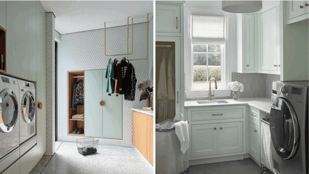 laundry room paint Crisp Mint