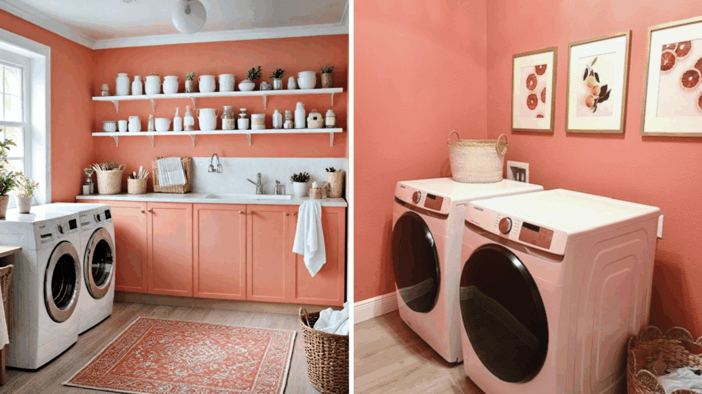 laundry room wall paint Soft Coral