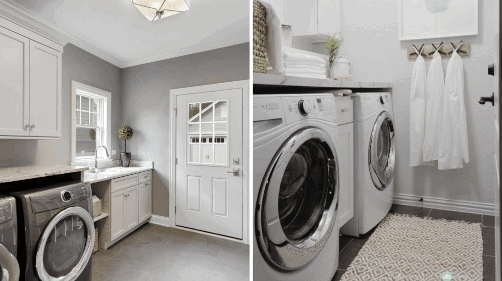 laundry room wall paint Stormy Gray